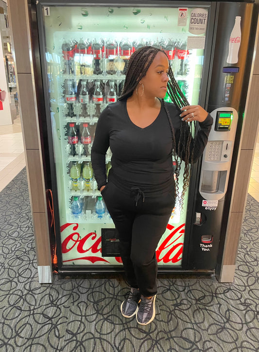 Baesic V-Neck Tee (Long Sleeve)